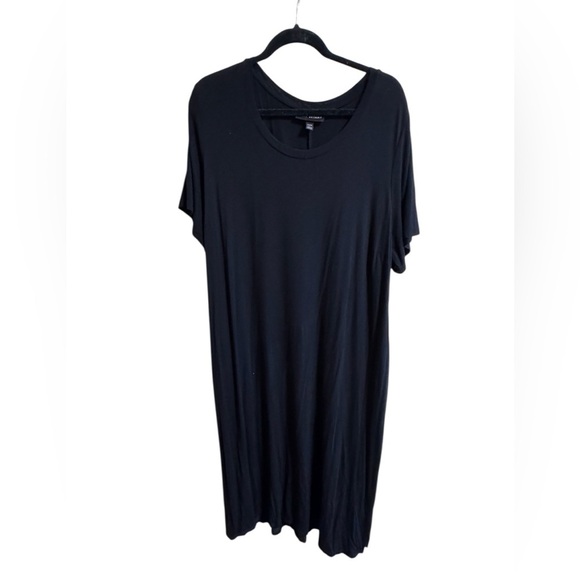 Lane Bryant Dresses & Skirts - Lane Bryant Black T-Shirt Dress 22/24 Short Sleeve with Pockets